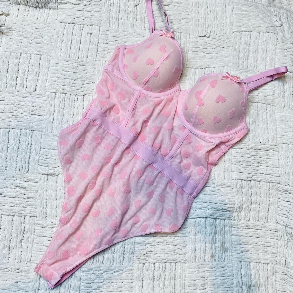 Pink heart corset